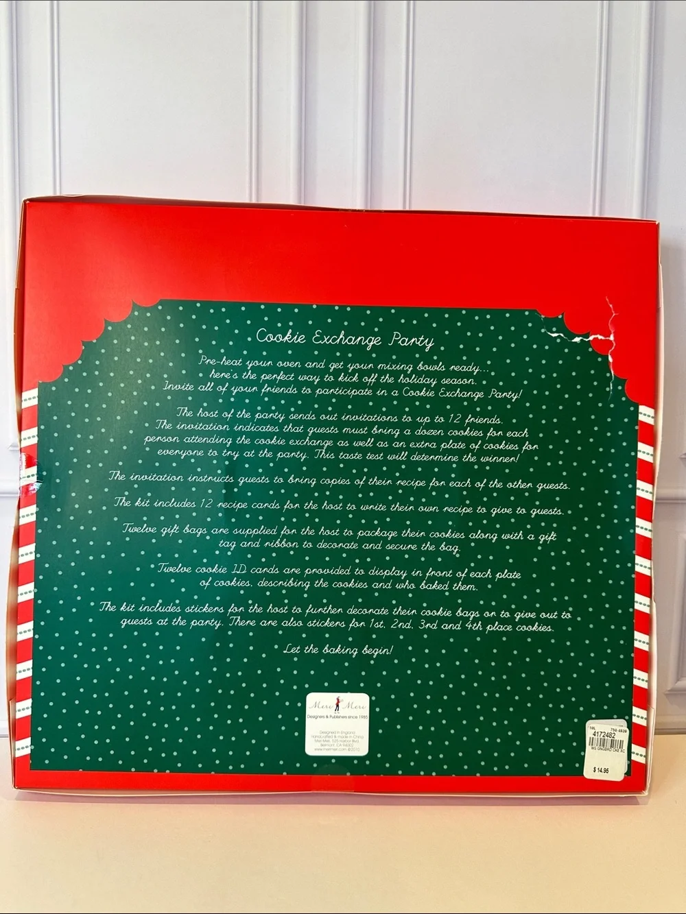 Meri Meri Cookie Exchange Kit - 12 Invites Holiday Set #3